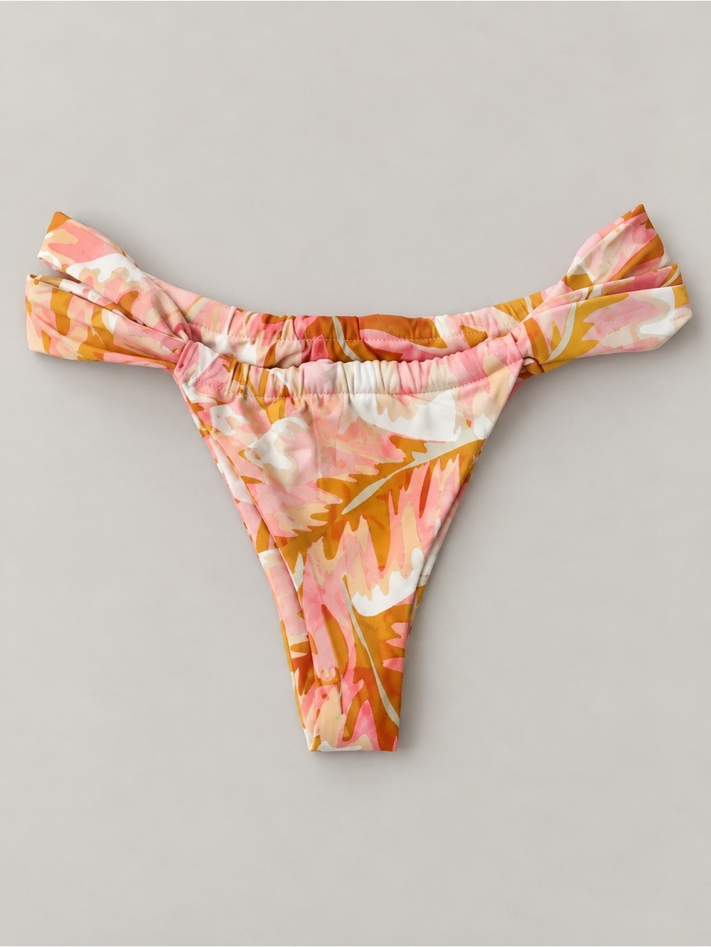 STONE FOX SWIM Bijou Bikini Bottom in Hot Tropix